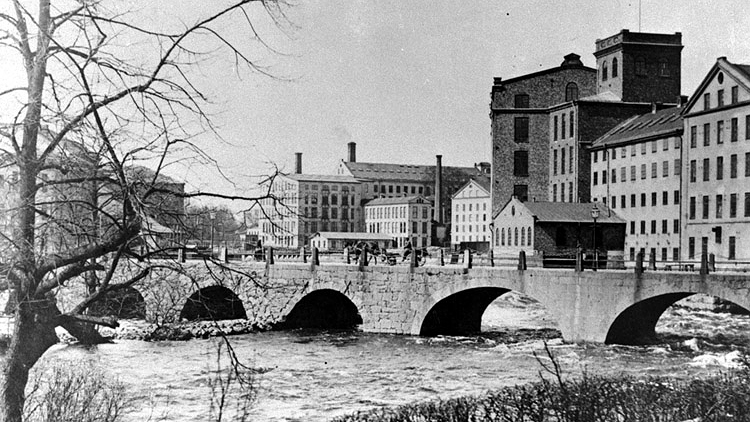 Bergsbron före 1901. Foto: Wilhelm Wiberg