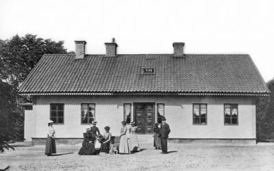 Holmstaskolan 1901. Okänd fotograf. Ur Norrköpings stadsmuseums samlingar
