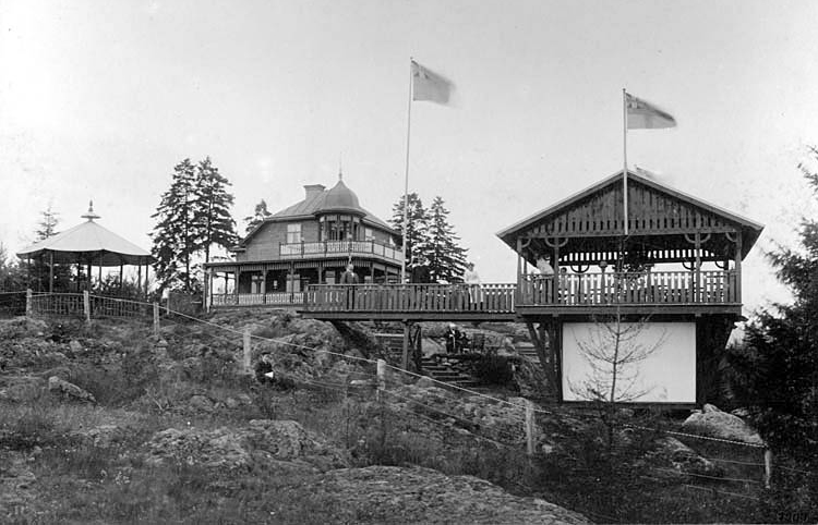 Restaurang Lindöhäll 1902. Foto: Leverin & Co. Ur Norrköpings stadsarkivs samlingar