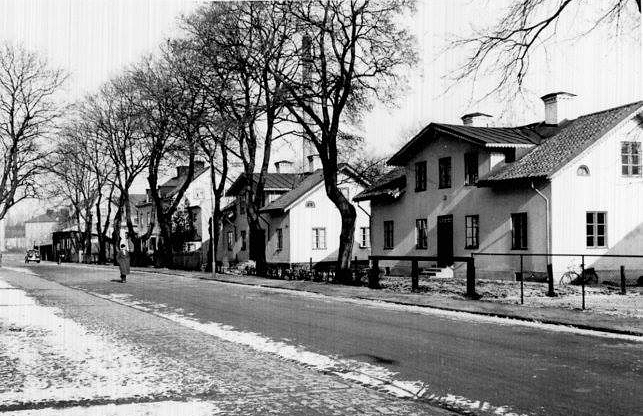 Nelinsgatan längs kvarteret Grönsiskan 1944.