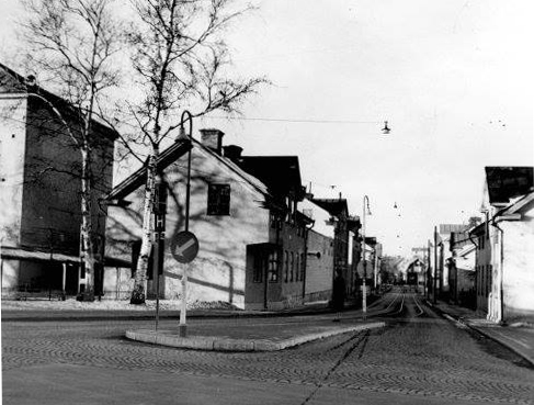 Värmlandsgatan. Foto: Åke Wastesson. Ur Norrköpings kommuns samlingar