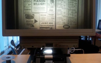 Tidningar på mikrofilm