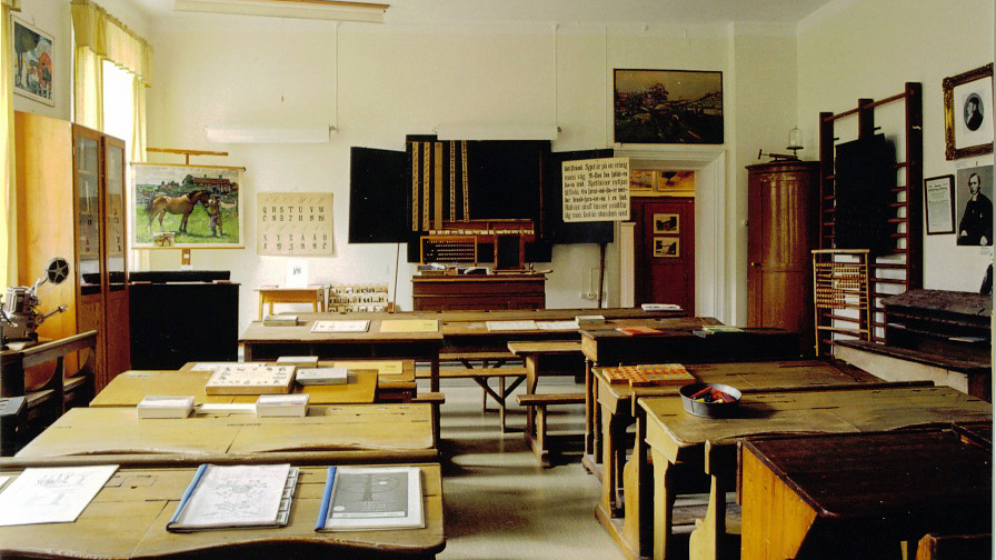 Norrköpings skolmuseums 1800-talsrum. Foto: Norrköpings skolmuseum