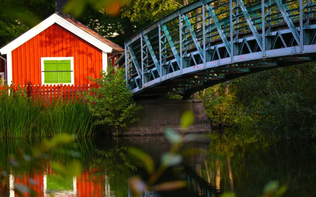 Femöresbron och brostugan. Foto: Norrköpings kommun