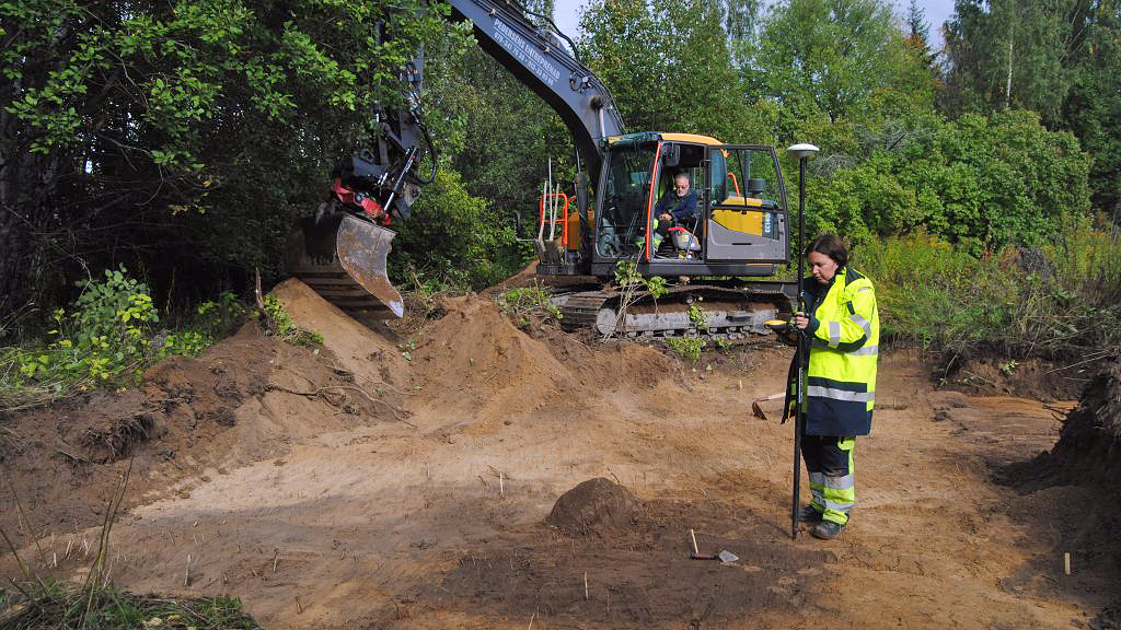 Utgrävning i Pryssgården. Foto: Arkeologerna