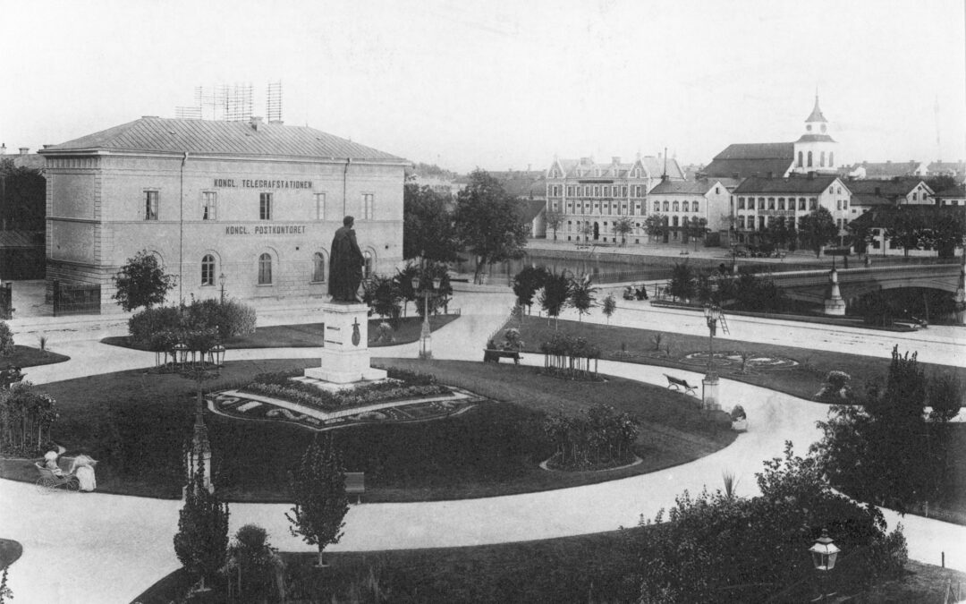 Carl Johans park. Vykort