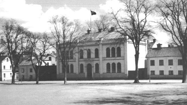 Berzeliusskolan i kvarteret I Musköten år 1942. Ur Norrköpings stadsarkivs samlingar