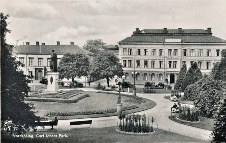 Carl Johans park. Vykort, okänt år