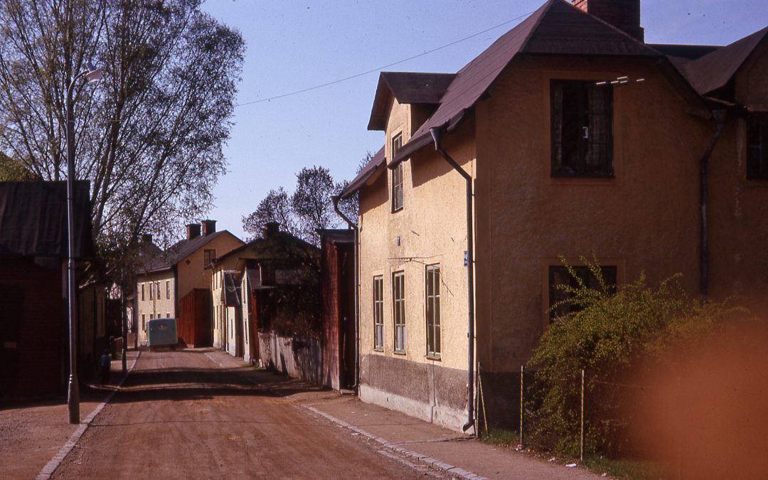 Kvarteret Droskkusken 1963. Foto: Gustaf Östman. Ur Norrköpings stadsarkivs samlingar