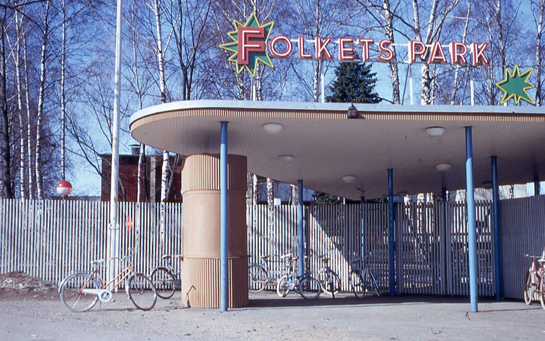 Entrén till Folkets park. Foto: Gustaf Östman. Ur Norrköpings stadsarkivs samlingar