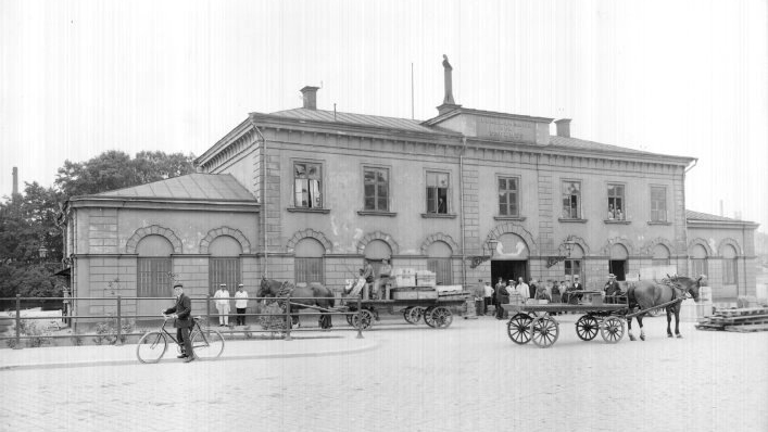 Gamla Tullhuset i kvarteret med samma namn. Okänd fotograf. Ur Norrköpings stadsarkivs arkiv