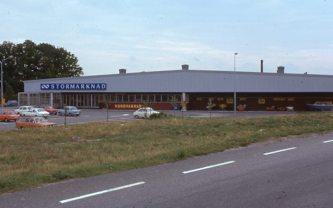 Konsum stormarknad i nuvarande kvarteret Adaptern. Okänd fotograf. Ur Norrköpings stadsarkivs samlingar