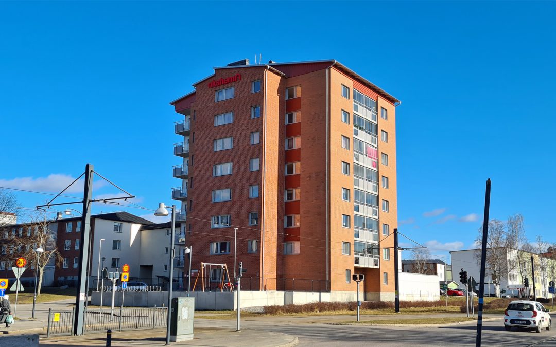 Bostadshus i kvarteret Dörren år 2021. Foto: Peter Kristensson/Klingsbergs Förlag