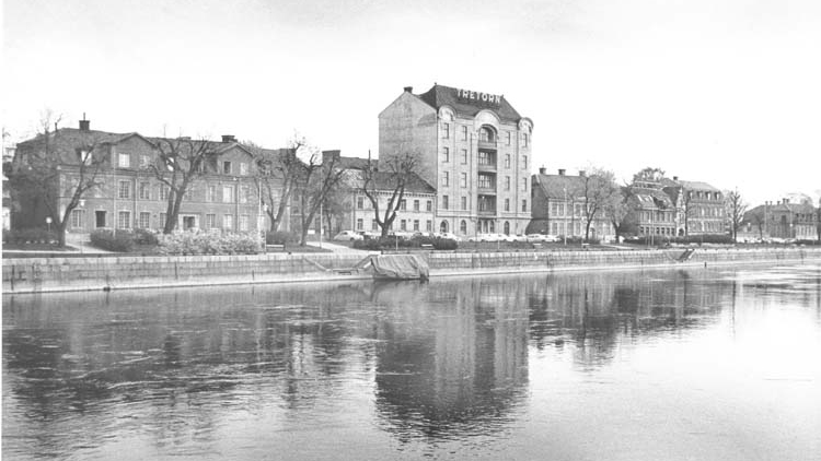 Kvarteret Gubben vid Saltängsgatan 1971. Foto: Gustaf Larsson. Ur Norrköpings stadsarkivs samlingar