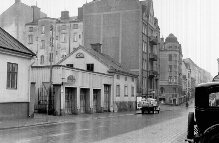 Kvarteret Höjden 1939. Foto ur Norrköpings stadsarkivs samlingar