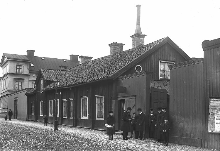 S:t Persgatan vid kvarteret Kopparkypen. Wilhelm Wibergs samling, Norrköpings stadsmuseum