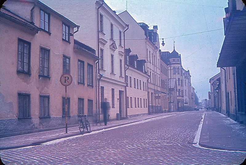 Kvarteret Lyckan utmed Hantverkaregatan 1945. Foto: Gustaf Östman. Ur Drätselkammarens arkiv, Norrköpings stadsarkiv