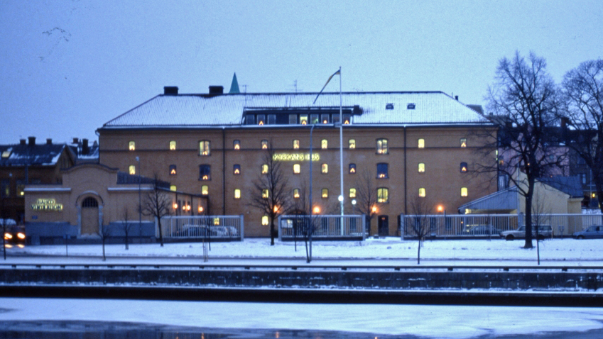 Kyrkans hus i kvarteret Väktaren. Foto: Einar Jagerwall. Ur Linköpings universitets samlingar, CC BY-NC