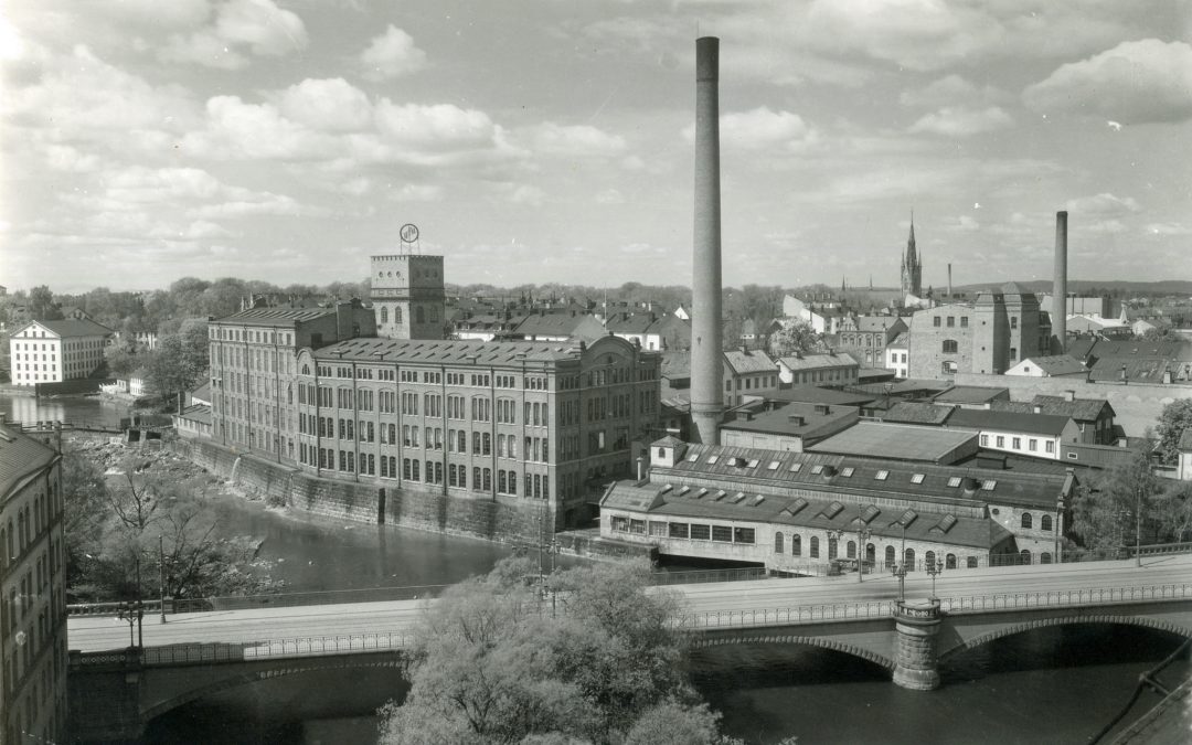 Textilfabriken YFA i kvarteret Kåkenhus. Ur Norrköpings stadsarkivs samlingar