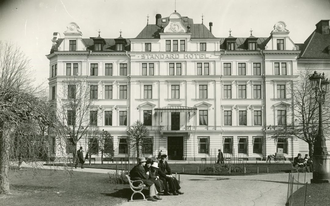 Standard Hotell i kvarteret Renströmmen 1922. Foto: Gustaf Lidberg. Ur Norrköpings stadsarkivs samlingar