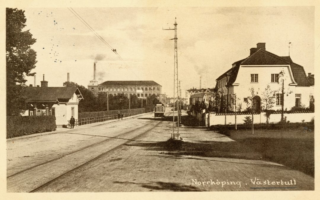 Västertull. Vykort. Ur Östergötlands museums samlingar