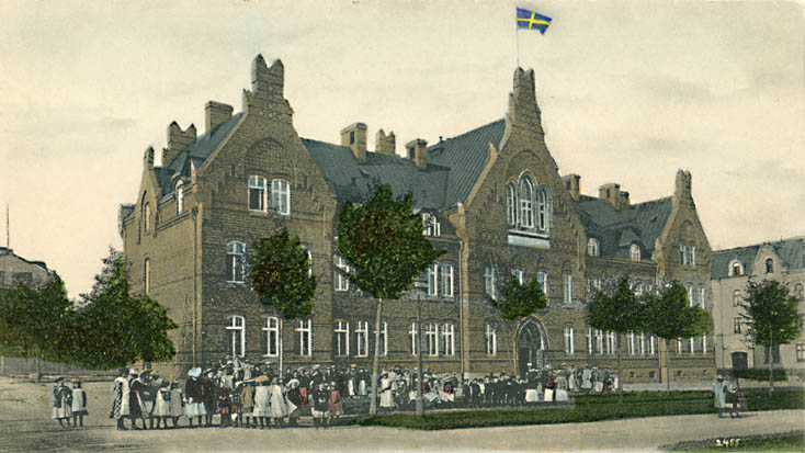 Östra Flickläroverket. Foto ur Norrköpings stadsarkivs samlingar