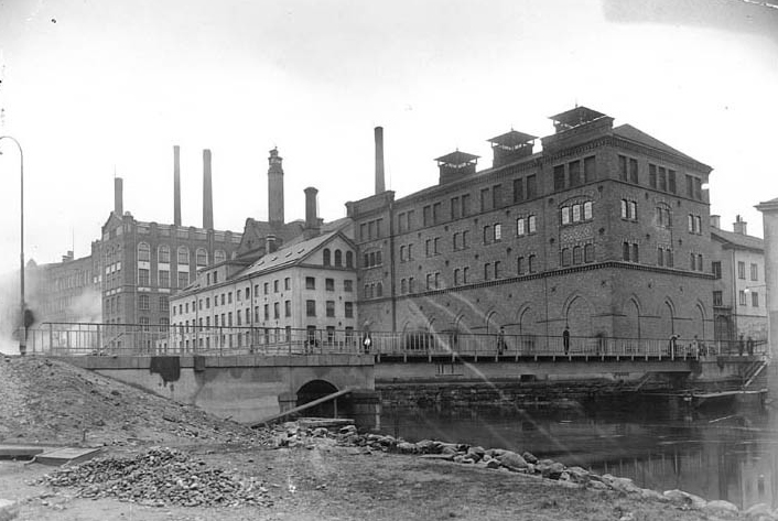 Kvarteret Busken 1926. Foto: Gustaf Lidberg. Ur Norrköpings stadsarkivs samlingar