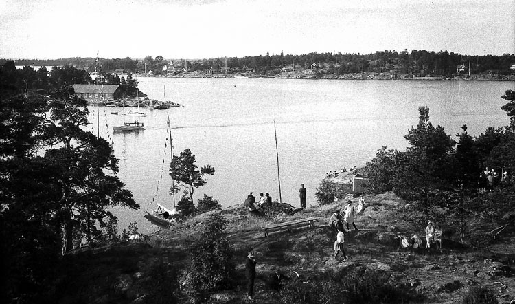 Vy över Arkösund. Foto: Werngrens ateljé. Ur Norrköpings stadsmuseums samlingar