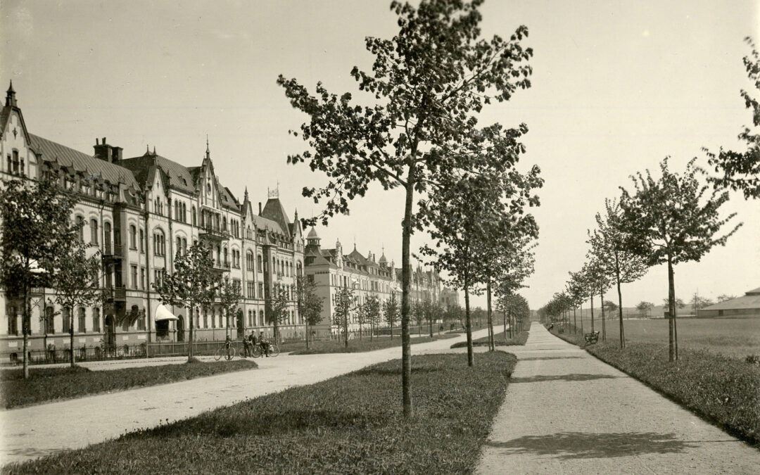 Södra Promenaden vid förra sekelskiftet. Foto: Carl Nilsson. Ur Norrköpings stadsarkivs samlingar